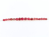 Graduated Pink Tourmaline Multifaceted Ovals, 17 Count