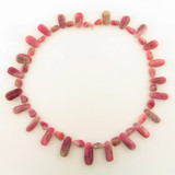 47 Count Graduated Pink Tourmaline Smooth Drops And Pebbles 1 Of A Kind
