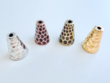 9x12mm Assorted Colors Hammertone Cones, 1 Count