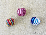 10mm Assorted Colors Ceramic Round Beads, 10 Count
