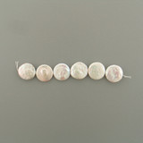 20mm Ivory Pearl Coins, 6 Count