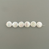 20mm White Pearl Coins, 6 Count