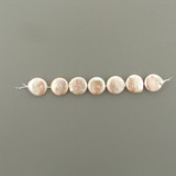 16mm Peach Pearl Coins, 7 Count