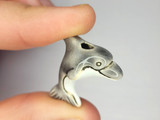 35x24mm Dolphin Ceramic Bead, 1 Count
