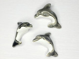 35x24mm Dolphin Ceramic Bead, 1 Count