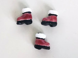 10x10mm Ornament Santa Boot Ceramic Teeny Tiny Bead, 1 Count