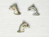 15x13mm Dolphin Ceramic Teeny Tiny Bead, 1 Count