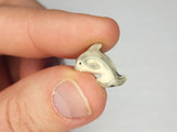 15x13mm Dolphin Ceramic Teeny Tiny Bead, 1 Count