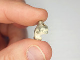 15x13mm Dolphin Ceramic Teeny Tiny Bead, 1 Count