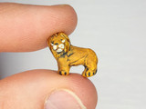 16x13mm Lion Ceramic Teeny Tiny Bead, 1 Count