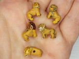 16x13mm Lion Ceramic Teeny Tiny Bead, 1 Count