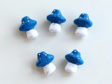 9x11mm Mushroom Ceramic Teeny Tiny Bead, 1 Count