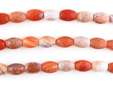 22 Count 18x14mm Fire Agate Polished Barrels