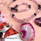 55x43mm Small Mystery Cut, Shape, and Color Kind Heart Agate Pendant, 1 Count
