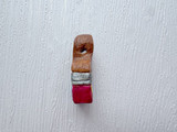 6x25mm Paint Brush Ceramic Bead, 1 Count (Closeout)