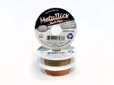Soft Flex Metallics Duo of Beading Wire - Copper and Antique Brass Colors