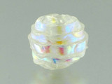 21mm Yellow Toned Clear Dichroic Glass Round (Closeout)