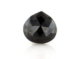 Black CZ Faceted Pear, 1 Count
