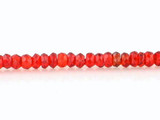 3x2mm Burnt Orange Cubic Zirconia Rondelles, 190 Count