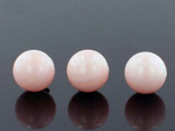 12mm Peach Shell Pearl Rounds, 34 Count (Closeout)
