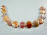 13 Count 15mm Fire Agate Polished Coins