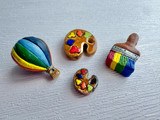 6x25mm Paint Brush Ceramic Bead, 1 Count (Closeout)
