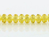 78 Count 4mm Citrine Cz Faceted Rondelles