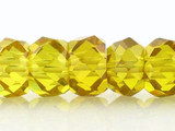 40 Count 8mm Citrine CZ Faceted Rondelles