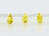 30 Count 5 X 3mm Citrine CZ Faceted Briolettes
