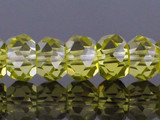 40 Count 8mm Peridot Cz Faceted Rondelles