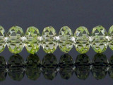6mm Apple Green CZ Faceted Rondelles, 53 Count