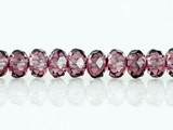 78 Count 4mm Smoky Purple Cz Faceted Rondelles
