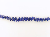 4-6mm Blue Cubic Zirconia Faceted Briolettes, 50 Count