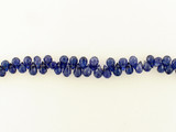 5-8mm Blue Cubic Zirconia Faceted Briolettes, 43 Count