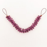 46 Count 5-7mm Plum Cubic Zirconia Faceted Briolettes