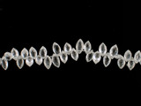 7-8mm Clear Cubic Zirconia Faceted Marquise, 42 Count