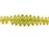 45 Count Graduated Light Green Cubic Zirconia Faceted Pointed Drop