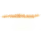 Graduated Champagne Cubic Zirconia Faceted Long Pear, 39 Count