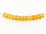 13 Count 6mm Citrine Cubic Zirconia Faceted Rondelles