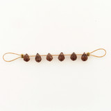 7x5mm Brown Cubic Zirconia Faceted Briolettes, 6 Count