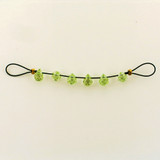 6 Count 7x5mm Apple Green Cubic Zirconia  Faceted Briolettes