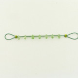 5x3mm Apple Green Cubic Zirconia  Faceted Briolettes, 7 Count