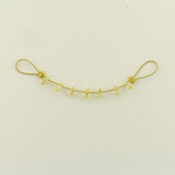 7 Count 5x3mm Canary Yellow Cubic Zirconia  Faceted Briolettes