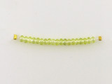 19 Count 4mm Peridot Cubic Zirconia Faceted Rondelles