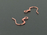 1 Pair Antiqued Copper Ear Wire With Coil (Closeout)