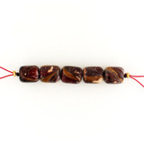 5 Count 12x10mm Wild Horse Jasper Barrels