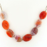 8 Count 25x18mm Fire Agate Polished Ovals