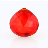 Orange CZ Faceted Pear