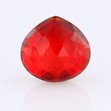 17x17mm Orange CZ Faceted Pear, 1 Count