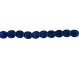12x10mm Lapis Lazuli Overlapping Oval, 10 Count